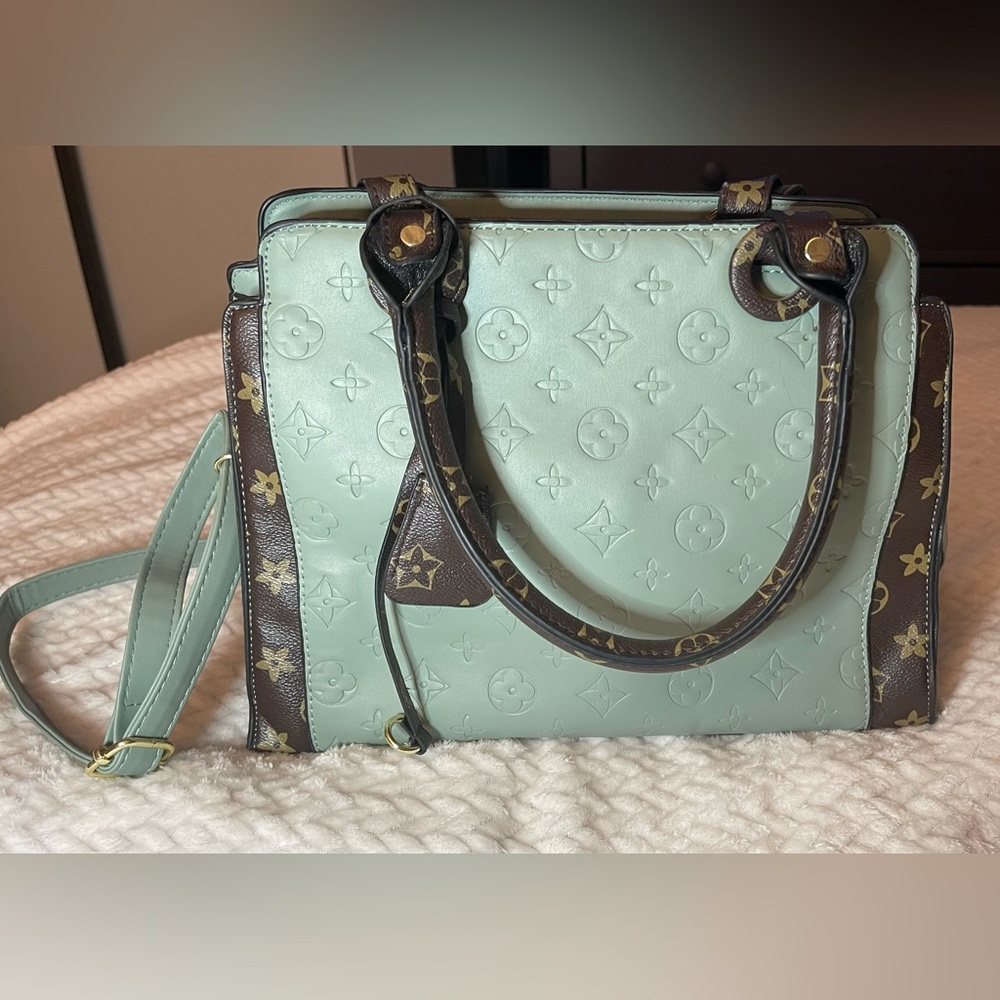 Mint accented handbag